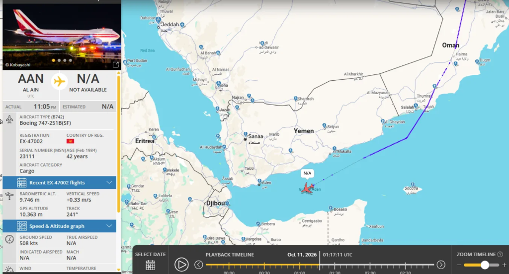 رحلات شحن متكررة نحو إثيوبيا