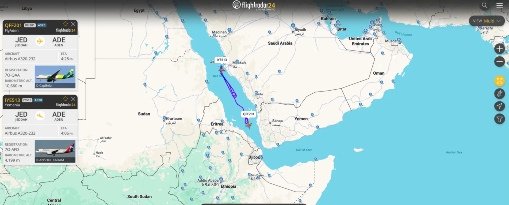 طائرتان تؤجلان الهبوط في مطار عدن